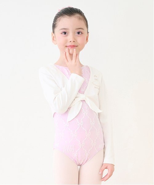 mezzo piano カーディガン 「バレエ」カシュクールトップ キッズ 子供