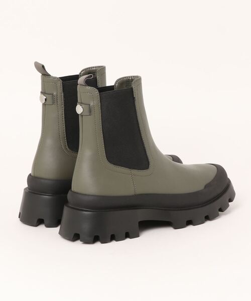 「STEVE MADDEN」 ショートブーツ 23.5 カーキ レディース_画像2