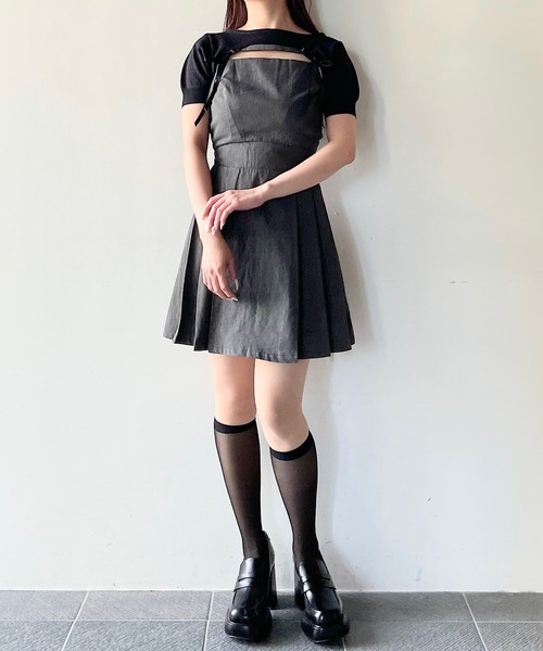 NOMAE PARK by oneway ショートニット×キャミワンピースセット ショートニット×キャミワンピースセット – PARK by one way