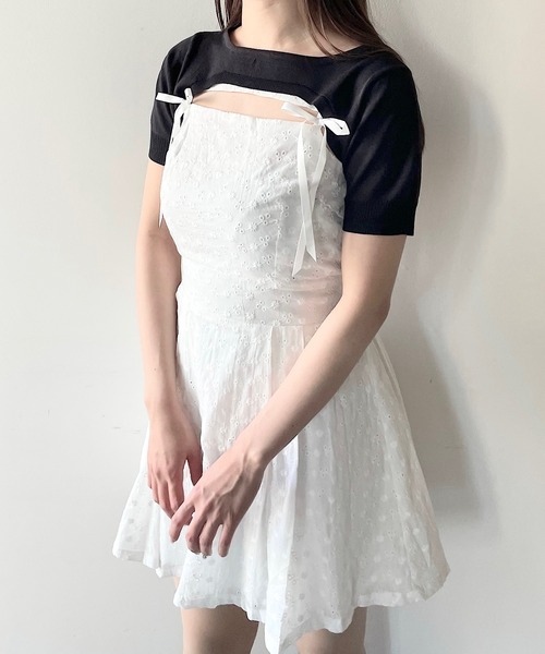NOMAE ワンピース ショートニット×キャミワンピースセット