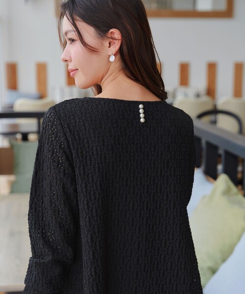Tiaclasse tシャツ 花柄カットレースフレアトップス レディース