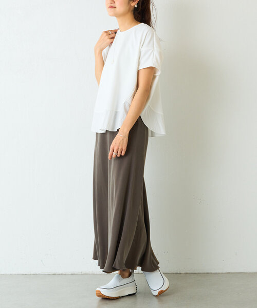 BEARDSLEY tシャツ ラウンドヘムプルオーバー レディース