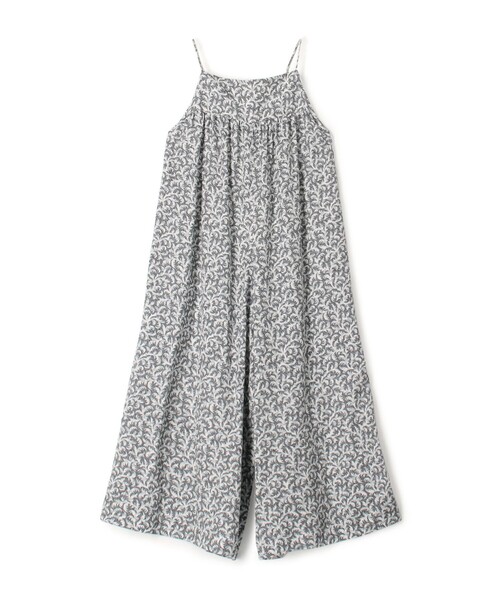 【中古】ソレイアード レーヨンツイルプリントコンビネゾン オールインワン 総柄 36 グレー 75065206301 レディース SOULEIADO（ソレイアード） オールインワン レーヨンツイルプリント