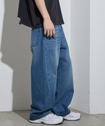 ジーンズ 「SLICK/スリック」12.5oz Denim Wide Pants / 12.5オンスデニムワイドシルエットパンツ/バルーンシルエット｜ZOZOTOWN Yahoo!店