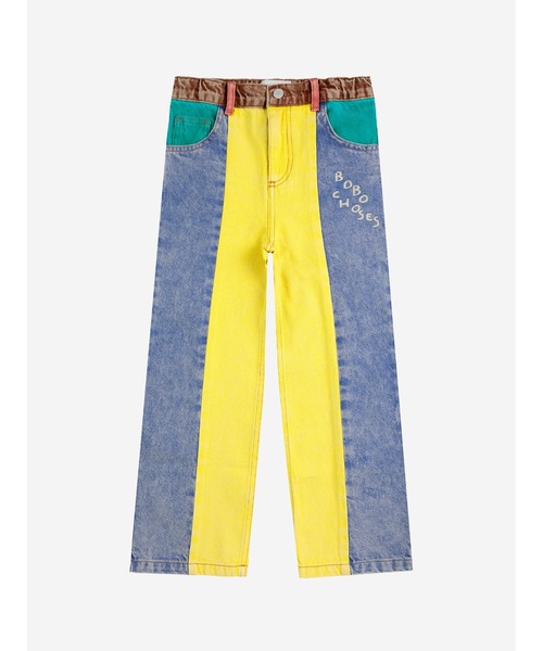 BOBO CHOSES（ボボショーズ） パンツ Color block denim pants キッズ