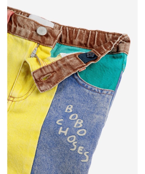 BOBO CHOSES（ボボショーズ） パンツ Color block denim pants キッズ