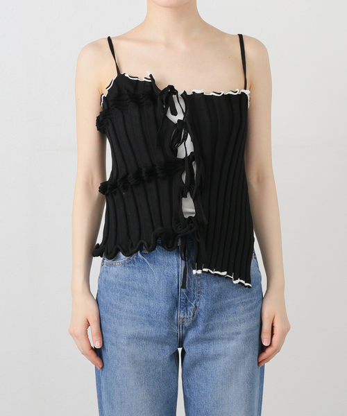 OPEN SESAME CLUB コンパクトツイストトップス ニットプルオーバー compact twist tops | Open Sesame Club