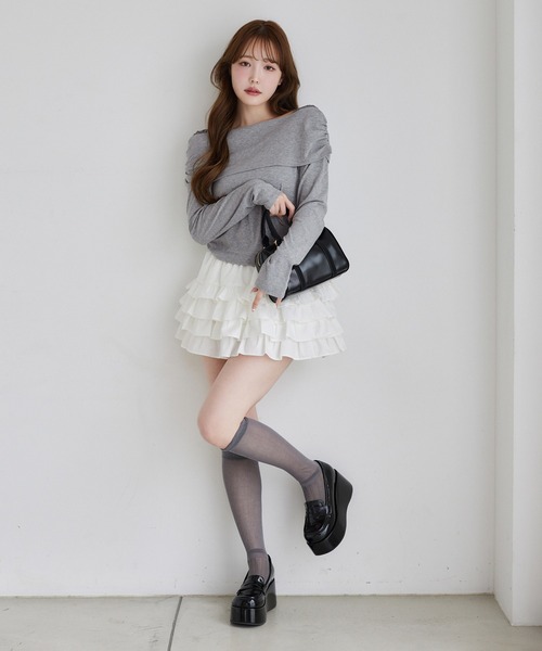 NICE CLAUP ボリュームソールローファー 厚底 one after another NICE CLAUP ローファー 「マイナス3キロ見え