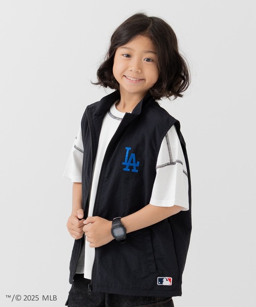 MLB ベスト 刺繍ロゴ ナイロンベスト キッズ 子供服 男の子 : ZOZOTOWN