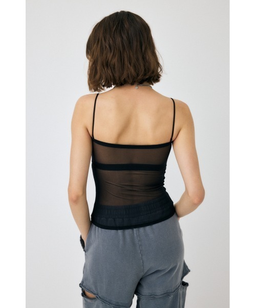 MOUSSY（マウジー） カップ付き キャミソール BACK SHEER CUP IN