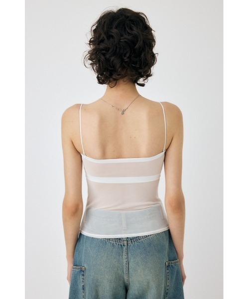 MOUSSY キャミソール MOUSSY（マウジー） カップ付き キャミソール BACK SHEER CUP IN