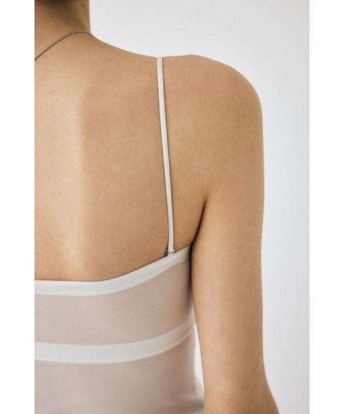 MOUSSY（マウジー） カップ付き キャミソール BACK SHEER CUP IN