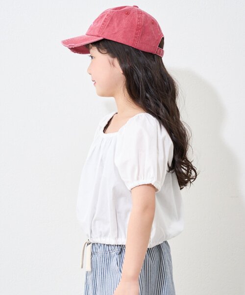 アミカキッズ　パフスリーブ 黒 シャツ AMBIDEX Store △○連シルフライス パフスリーブTシャツ(F クロ