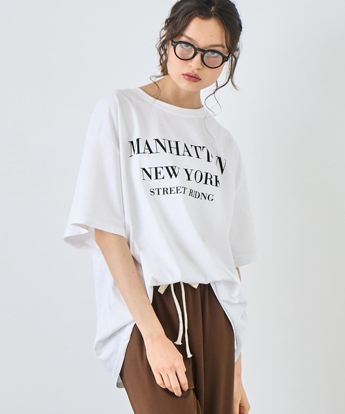 ANAP tシャツ マンハッタン ロゴ Tシャツ レディース : ZOZOTOWN
