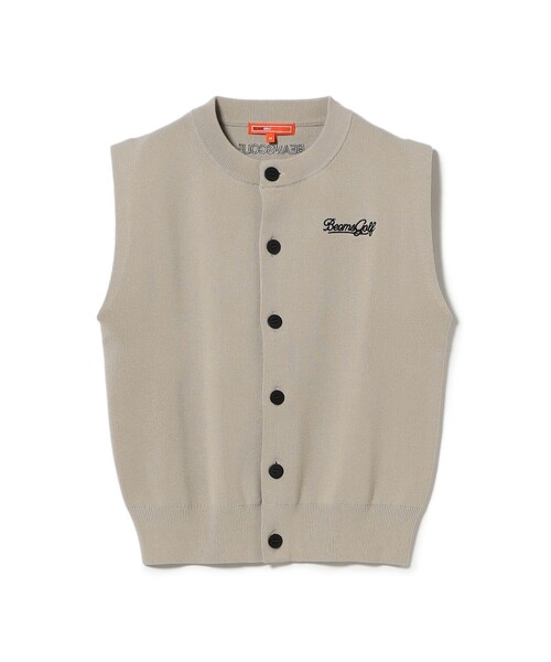 BEAMS GOLF ベスト ジレ ORANGE LABEL / フロントボタン ニット