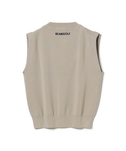 BEAMS GOLF ベスト ジレ ORANGE LABEL / フロントボタン ニット