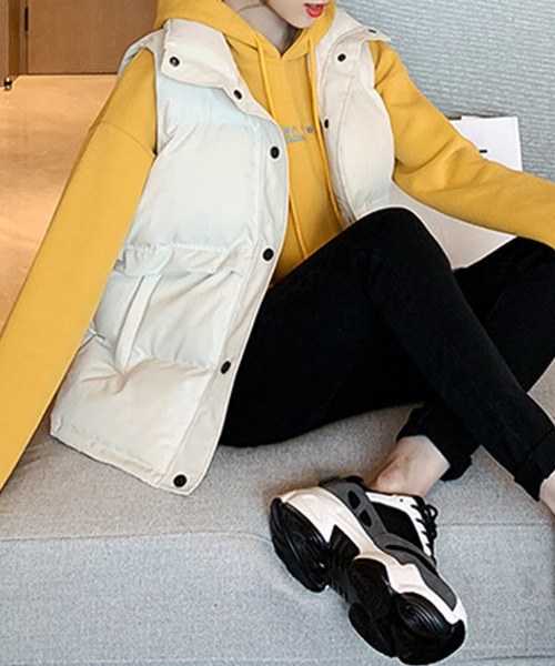 「c.u.l」 ベスト M アイボリー レディース_画像4