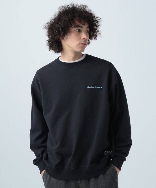 「BAYFLOW」 スウェットカットソー MEDIUM ブラック メンズ