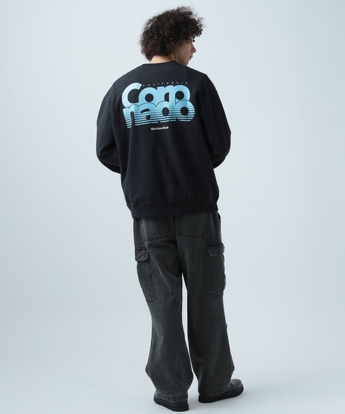 「BAYFLOW」 スウェットカットソー MEDIUM ブラック メンズ