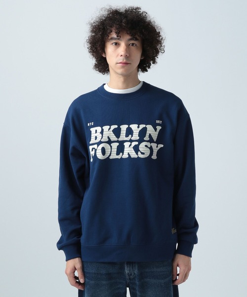 「BAYFLOW」 スウェットカットソー MEDIUM ブラック メンズ