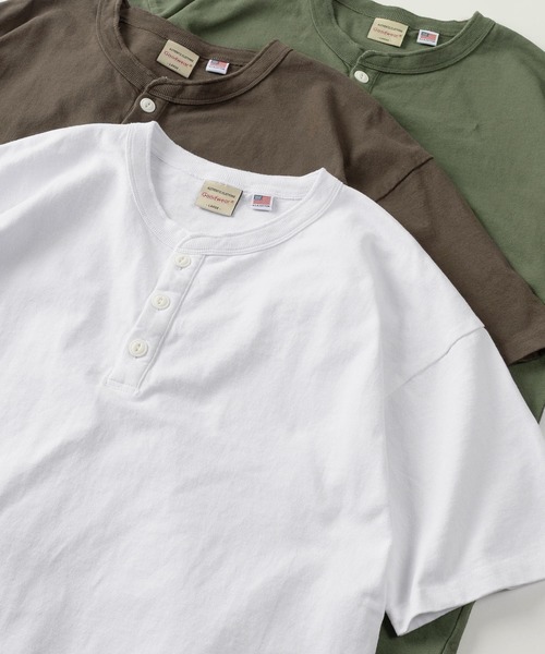 Goodwear（グッドウェア） ヘンリーネック アロハシャツ tシャツ 「75