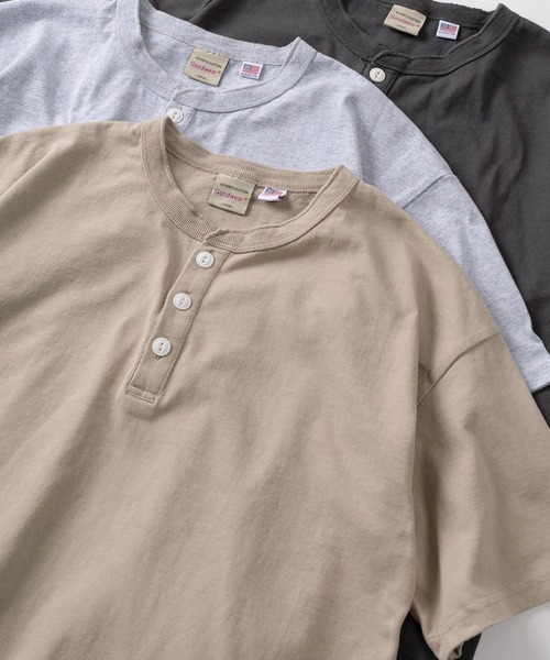 Goodwear（グッドウェア） ヘンリーネック アロハシャツ tシャツ 「75