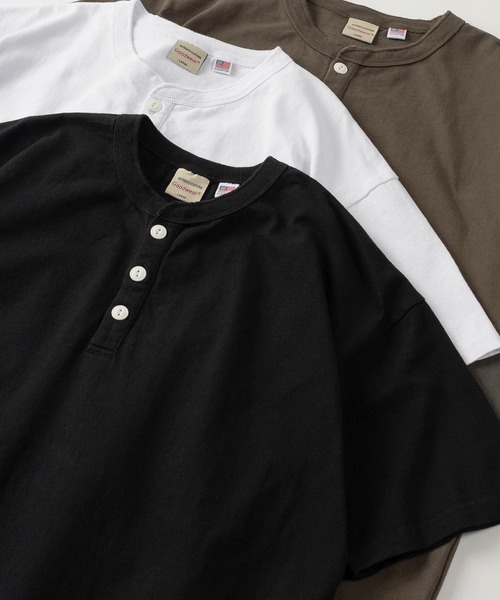 Goodwear（グッドウェア） ヘンリーネック アロハシャツ tシャツ 「75