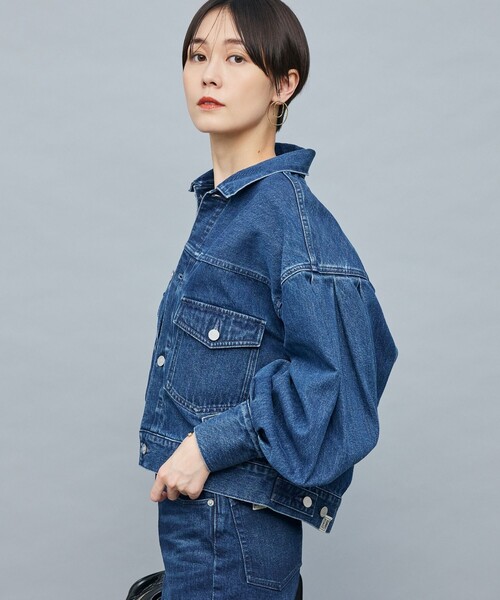NOLLEY'S デニムジャケット 「RM denim」袖ボリュームGジャン Rie Miller（リエミラー） デニムジャケット gジャン 「RM denim」袖