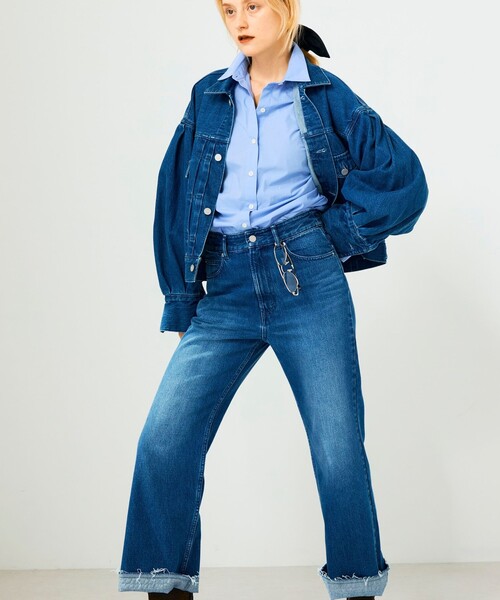 Rie Miller（リエミラー） デニムジャケット gジャン 「RM denim」袖