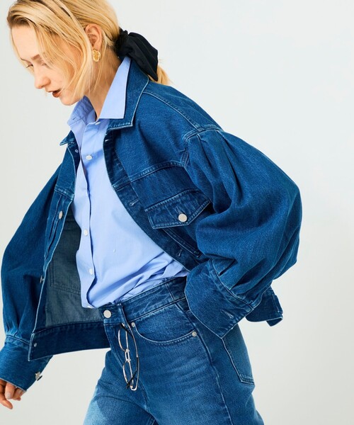 Rie Miller（リエミラー） デニムジャケット gジャン 「RM denim」袖