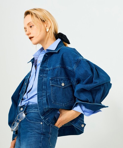 Rie Miller（リエミラー） デニムジャケット gジャン 「RM denim」袖