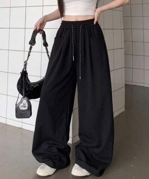ワイドパンツ パンツ スウェットワイドパンツ レディース : ZOZOTOWN