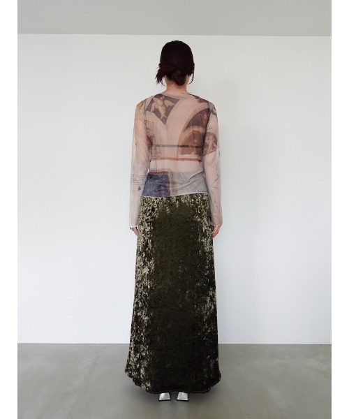 sahara（サハラ） tシャツ sahara× KOTOKA IZUMI Sheer Top レディース