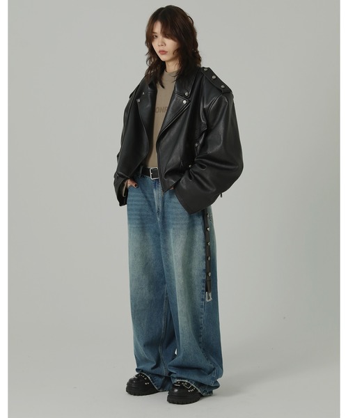 MASONPRINCE ブルーデニム MASONPRINCE 「MASONPRINCE」 加工デニムパンツ S ブルー メンズ