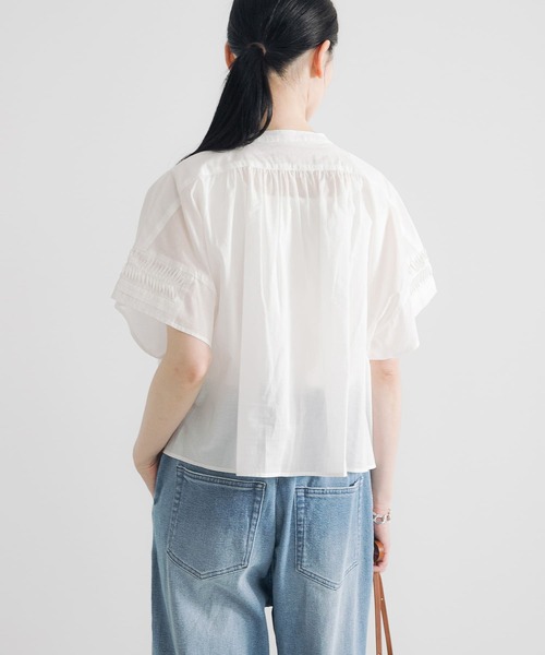 【アーバンリサーチ】ハーフスリーブタックショートシャツ URBAN RESEARCH ブラウス シャツ ハーフスリーブタックショート