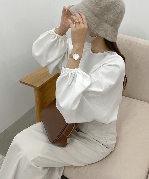 「Louere」 長袖チュニック MEDIUM ブラック レディース