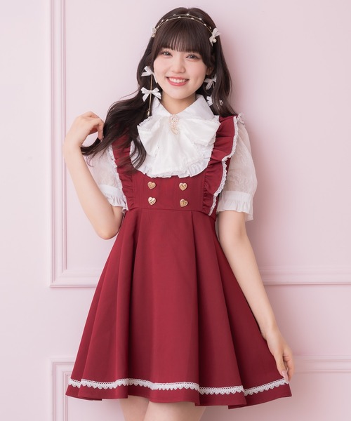 ROJITA（ロジータ） ワンピース 半袖 ヨークデザインボータイ