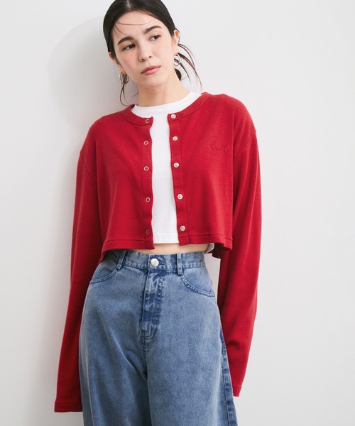health knit 天竺　カーディガン Healthknit＞×＜BEAMS BOY＞天竺カーディガン｜ビームス ボーイ 原宿