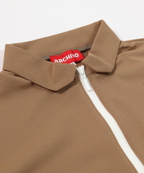 archivio（アルチビオ） tシャツ 「LADIES」ハーフジップUV速乾カノコ
