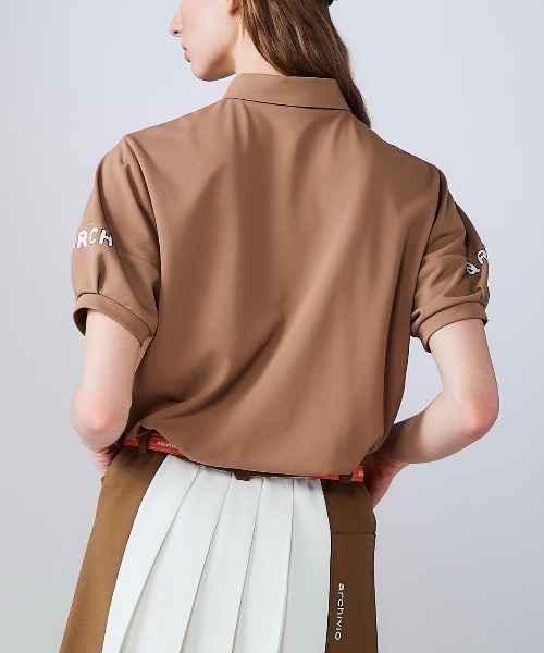 archivio（アルチビオ） tシャツ 「LADIES」ハーフジップUV速乾カノコ