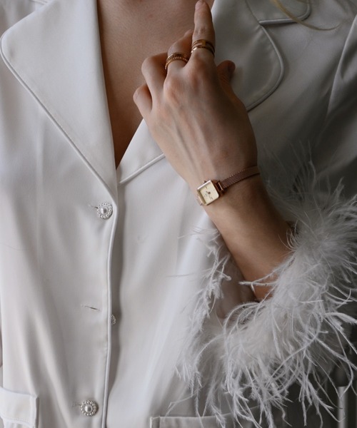 「Daniel Wellington」 アナログ腕時(shí)計(jì) ONE SIZE ホワイト×ゴールド レディース