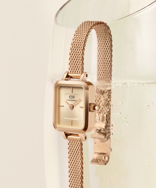 「Daniel Wellington」 アナログ腕時(shí)計(jì) ONE SIZE ホワイト×ゴールド レディース