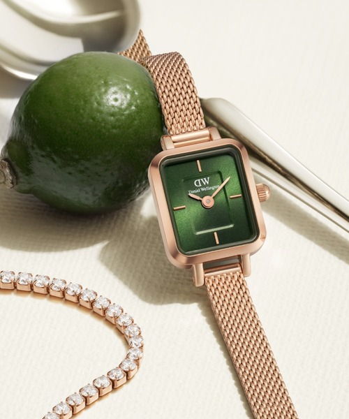 「Daniel Wellington」 アナログ腕時(shí)計(jì) ONE SIZE ホワイト×ゴールド レディース