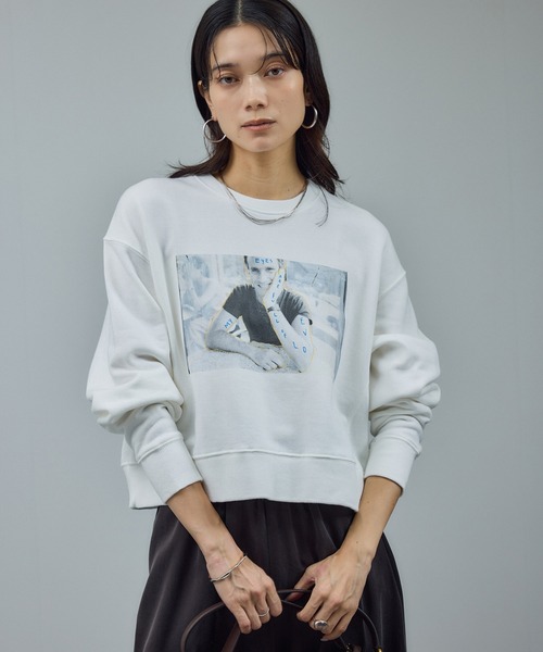 サロン アダム エ ロペ（SALON adam et rope’ ）/【Jim Goldberg for SALON】フォトプリントスウェット SALON adam et rope'（サロン アダム エ ロペ） トレーナー スウェット