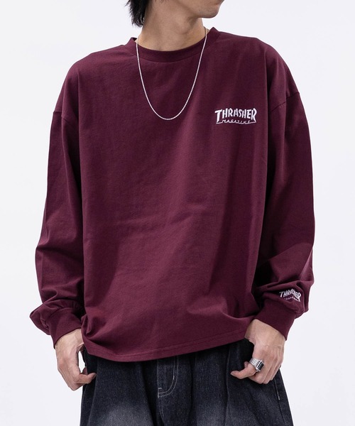 THRASHER（スラッシャー） tシャツ 「at」「THRASHER/スラッシャー