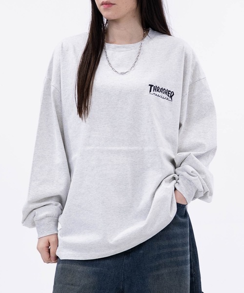 THRASHER（スラッシャー） tシャツ 「at」「THRASHER/スラッシャー