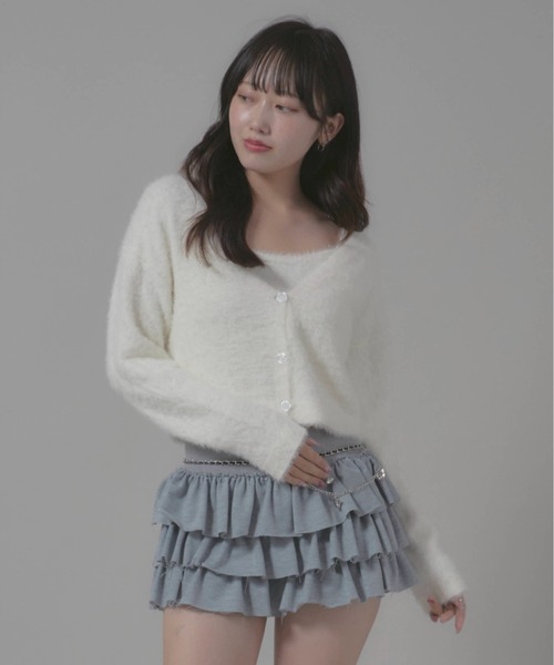 KIKI カーディガン2点セット Chick カーディガン 2点セット シャギーカーディガン / 2-Piece Set