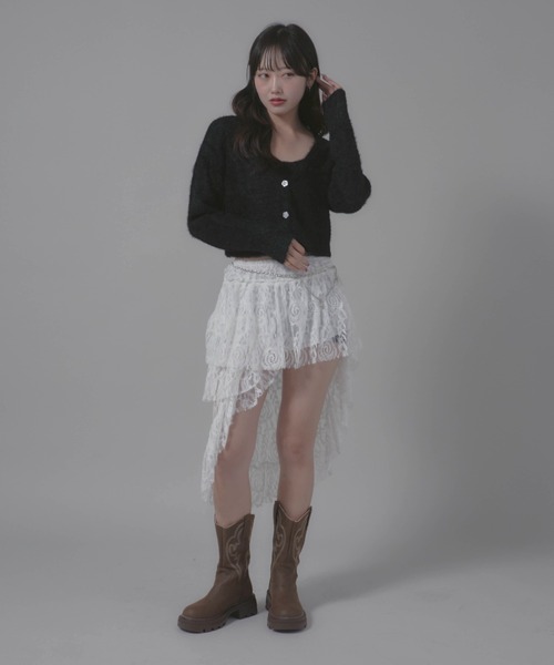 KIKI カーディガン2点セット Chick カーディガン 2点セット シャギーカーディガン / 2-Piece Set