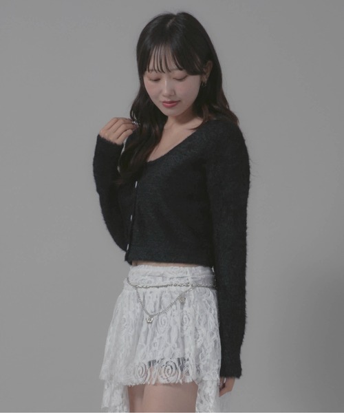 Chick カーディガン 2点セット シャギーカーディガン / 2-Piece Set