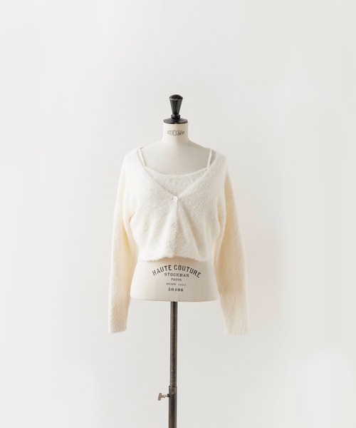 KIKI カーディガン2点セット Chick カーディガン 2点セット シャギーカーディガン / 2-Piece Set